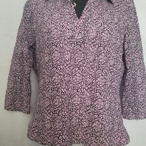 Jones New York Soft Pink Turtleneck Sweater